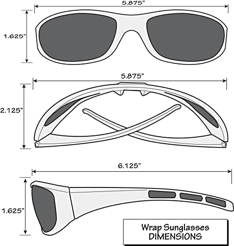the measurements for sunglasses